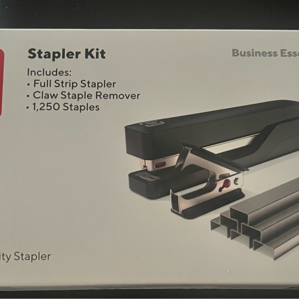 NEW Black Stapler Kit with Accessories